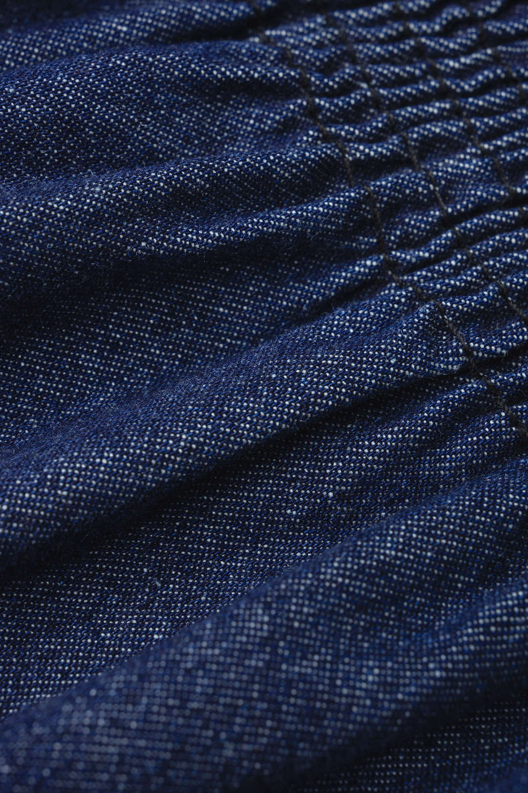 Haut court à bustier froncé en jean avec nœud