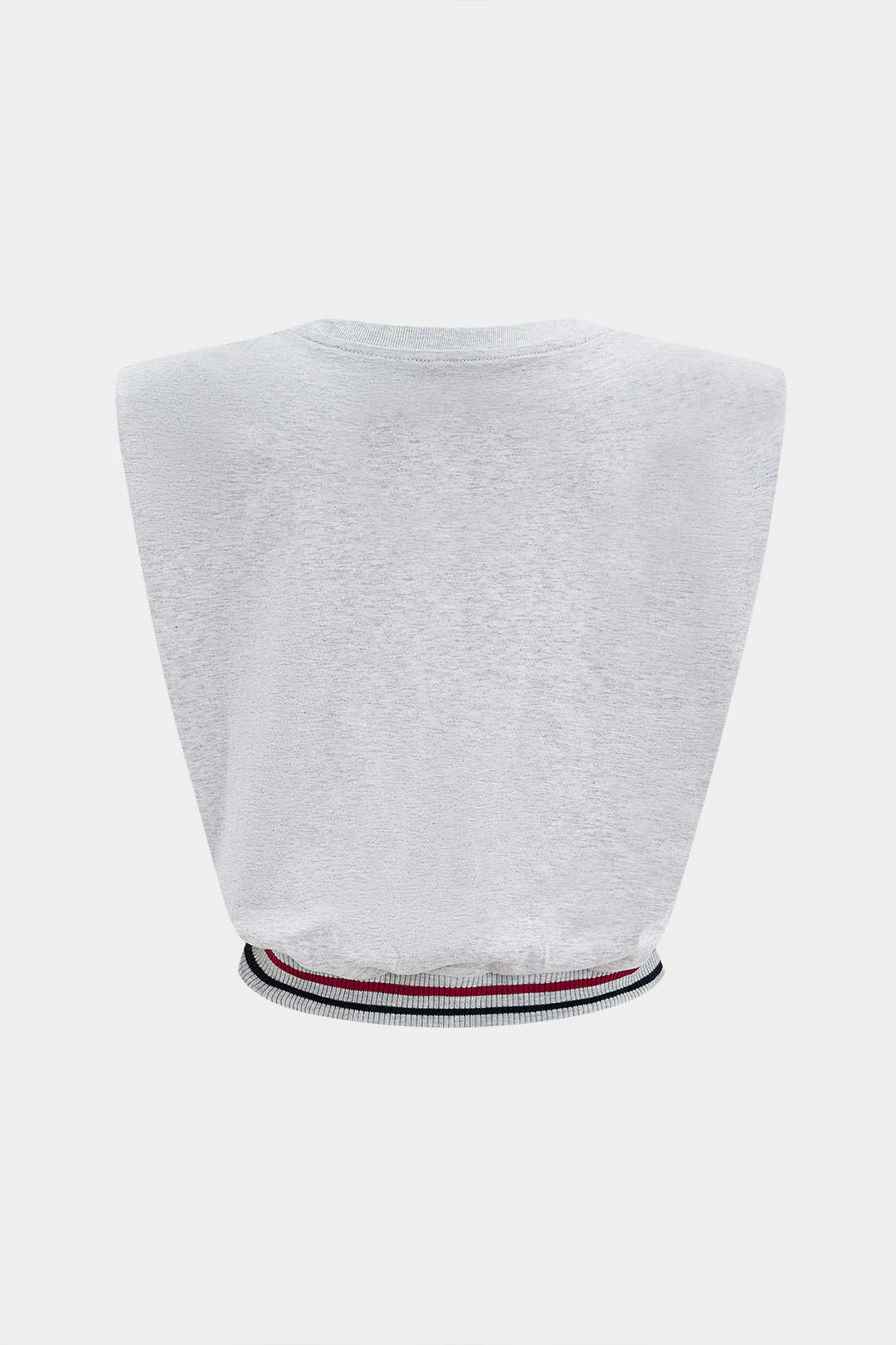 T-shirt ample sans manches imprimé numérique motif lettre de voiture