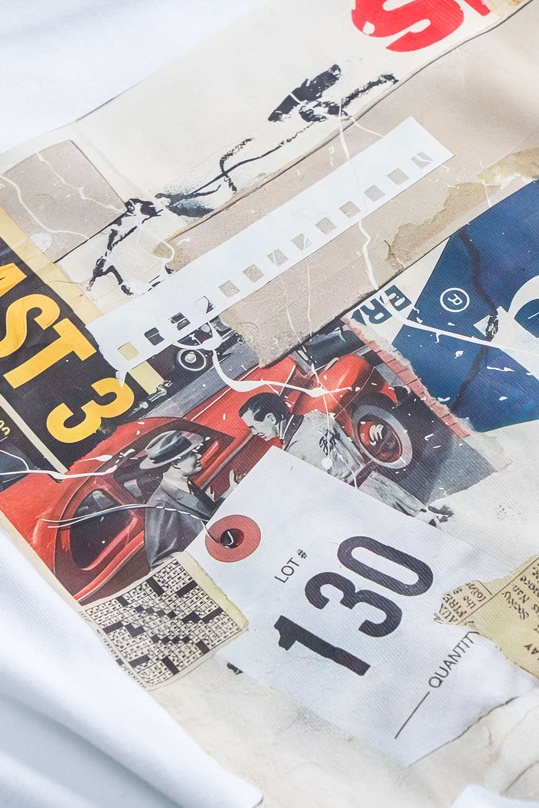 Car Letter Digital Pattern Print Loose Sleeveless T-Shirt