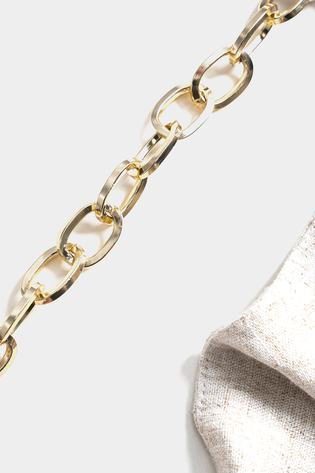 Faux Leather Metallic Patchwork Trousers