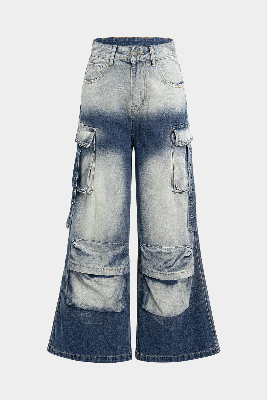 Denim Pocket Zipper Jeans