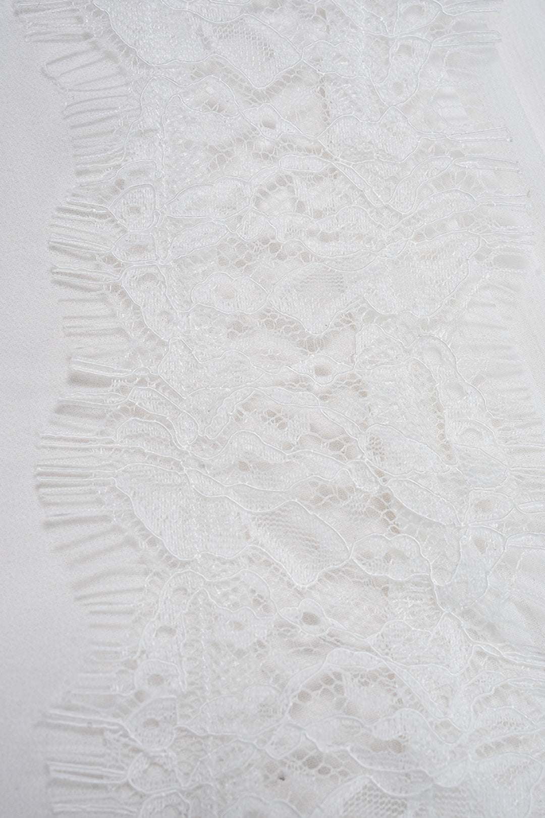 Lace Tie-Up Pleated Skirt