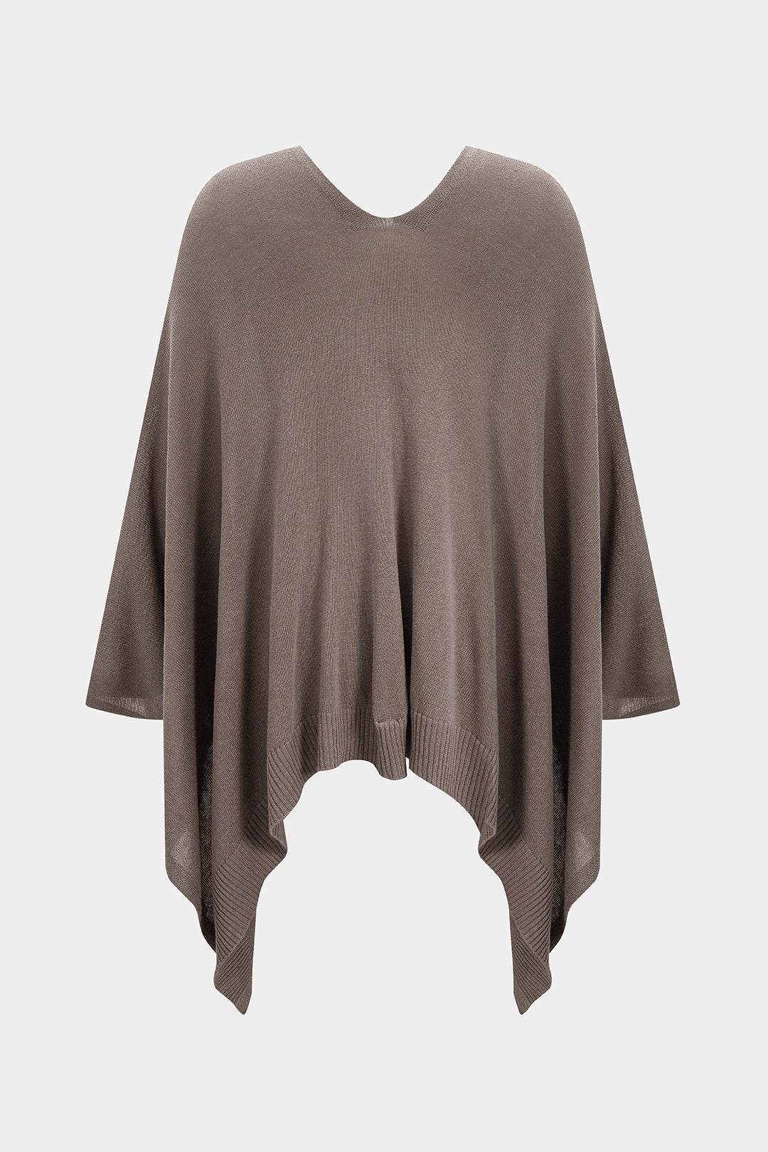 Knit V-Neck Ribbed Outerwear
