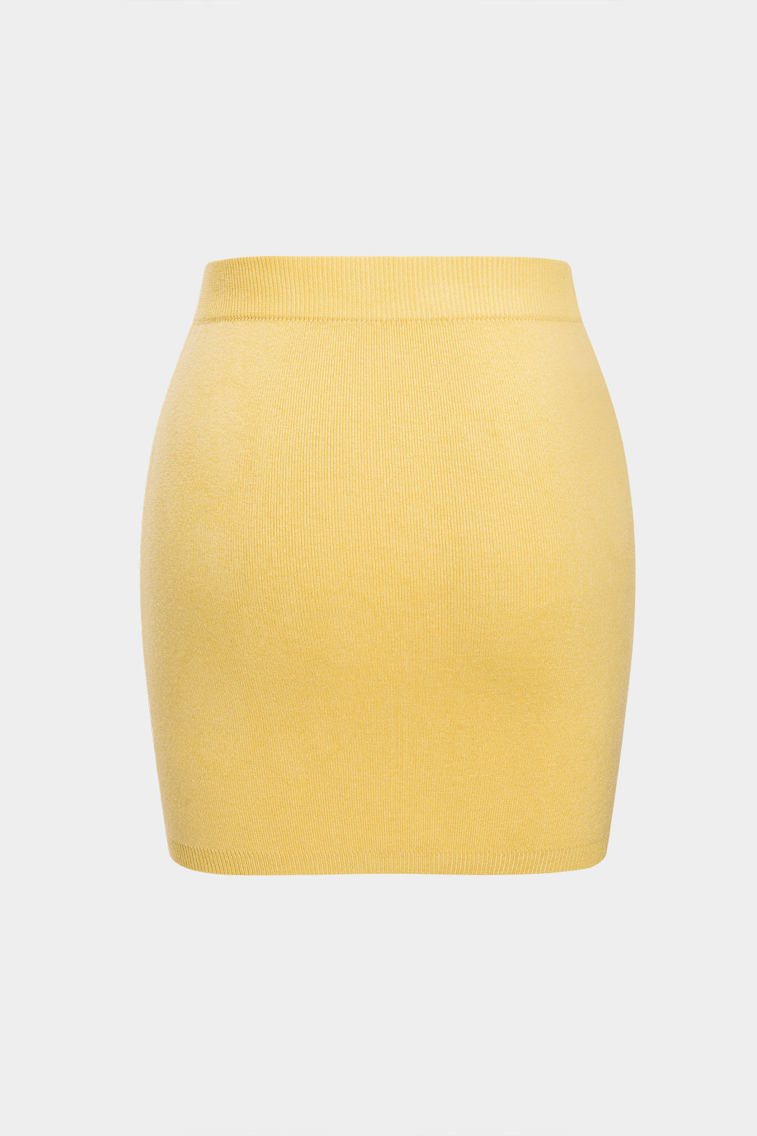 Solid Knit Mini Skirt