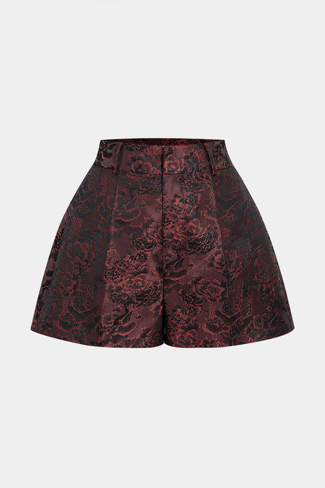 Jacquard-Shorts mit weitem Bein