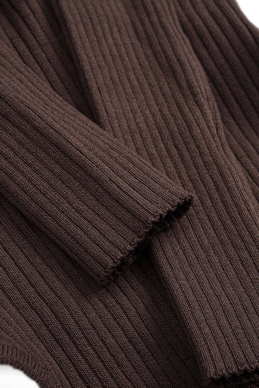 Knit V-Neck Long Sleeve Bodysuit