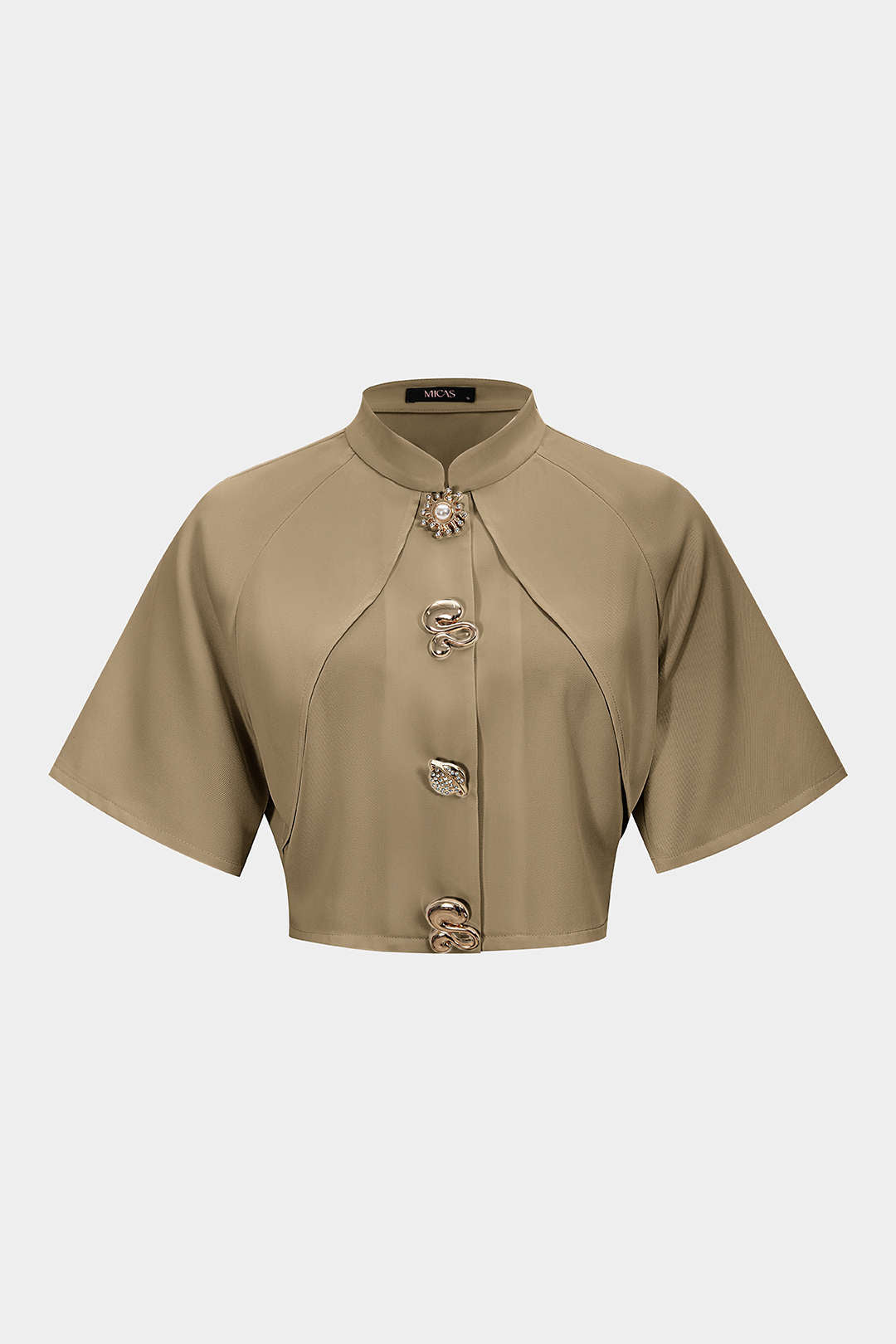 Metallisch texturierter schmaler Blazer