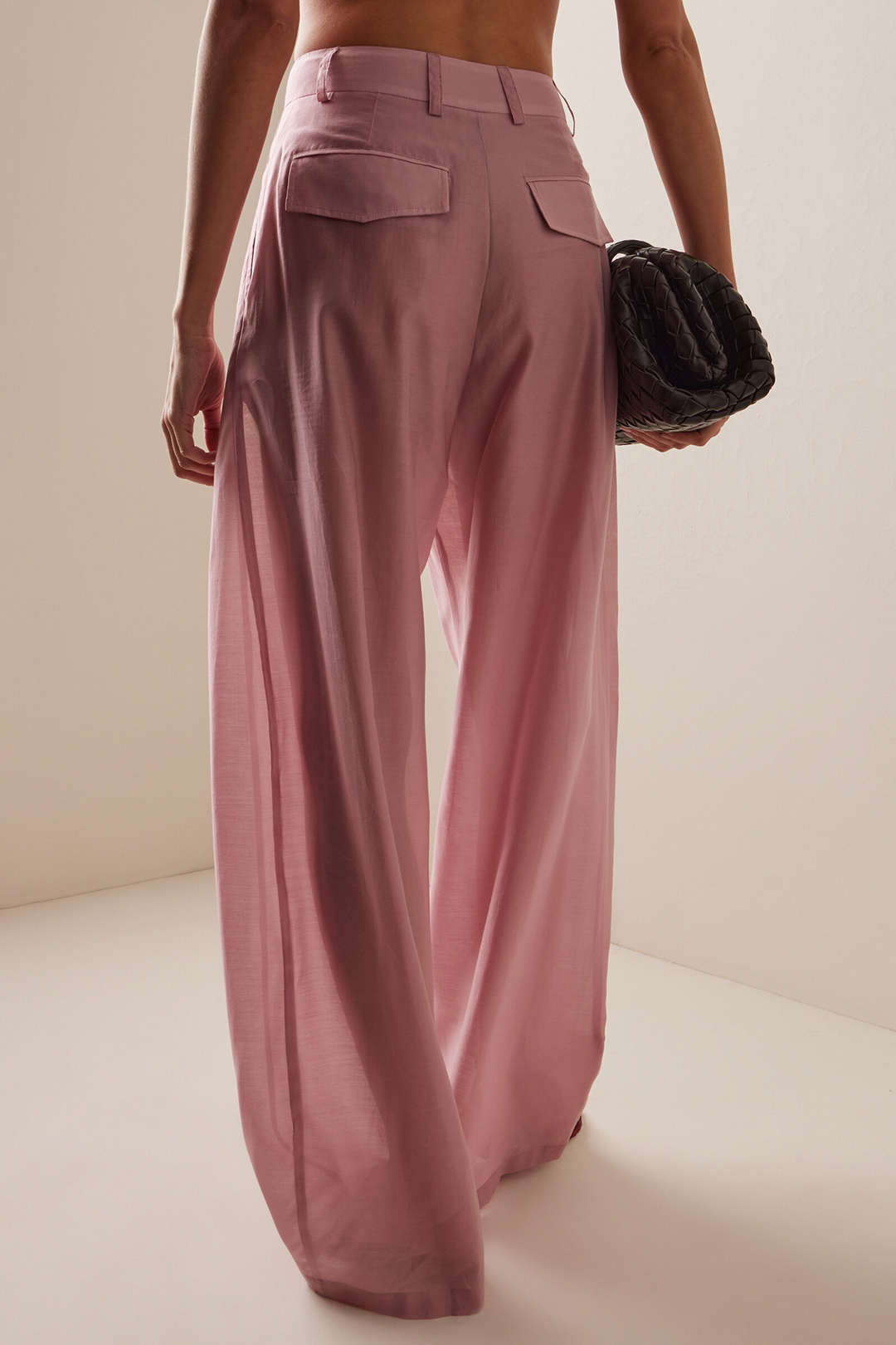 Weite Beinhose mit Taschen
