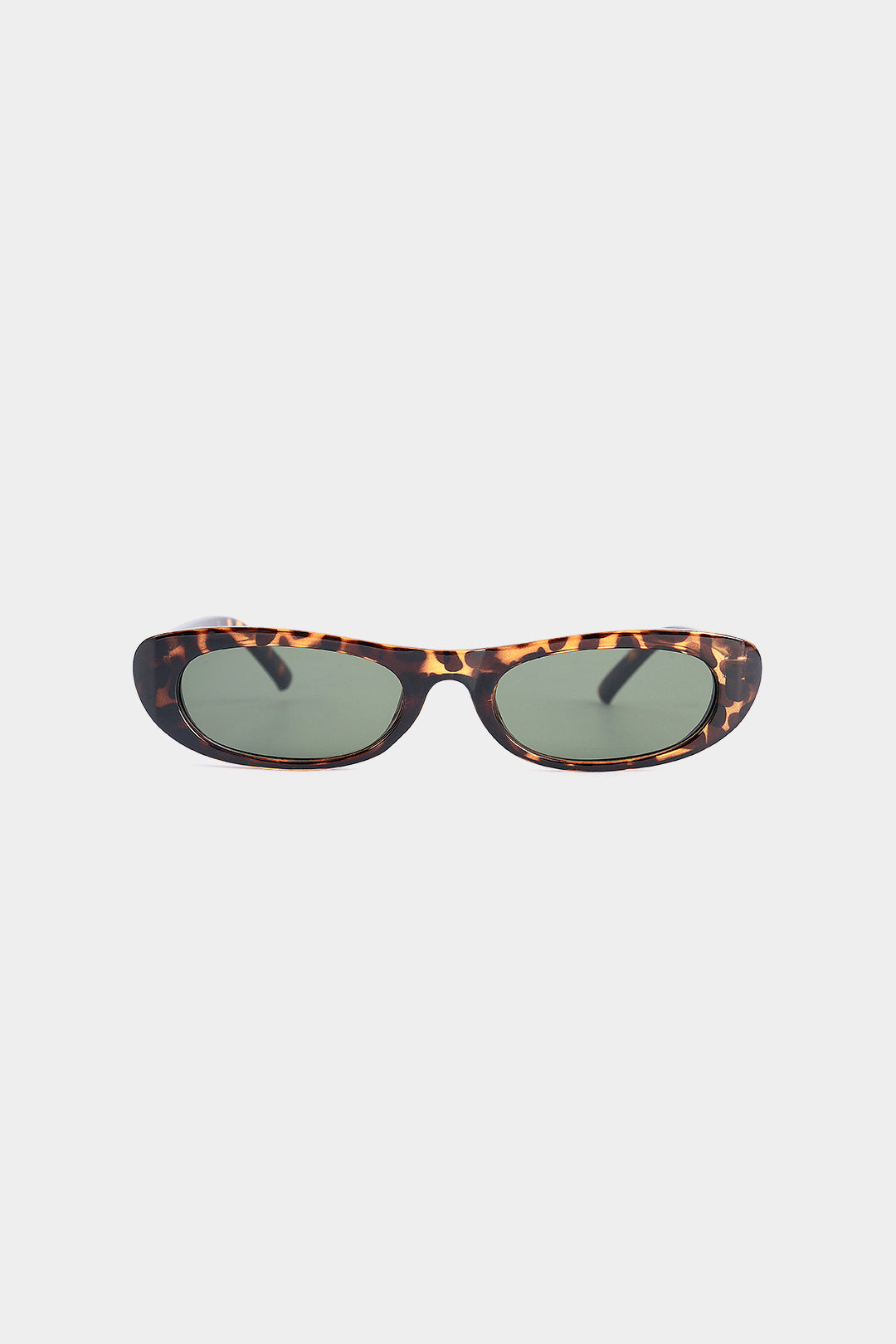 Leopard Oval Frame Sunglasses