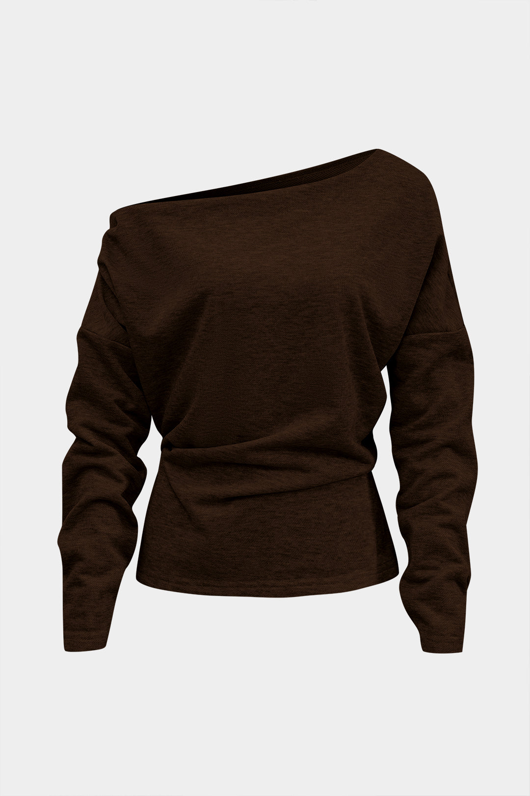 T-shirt asymétrique à manches longues
