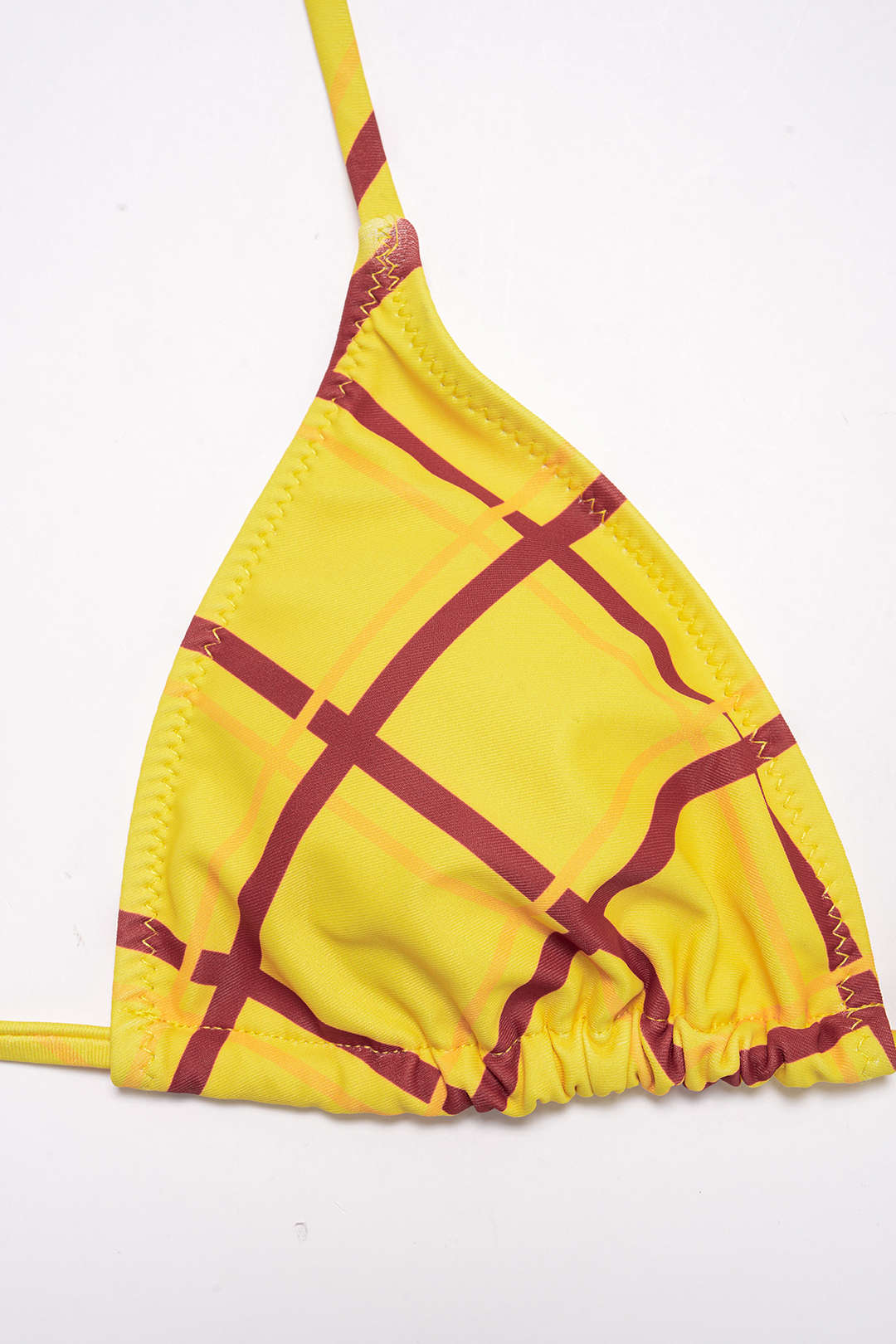 Bikini-Set mit Neckholder zum Binden und Karomuster