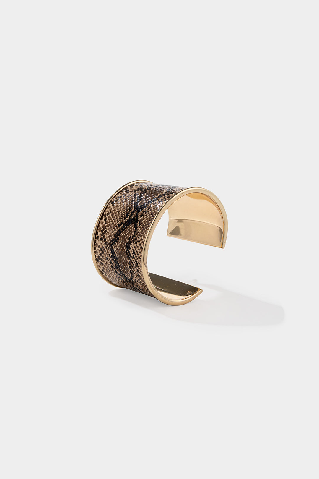 Snake Skin Print Open Bracelet