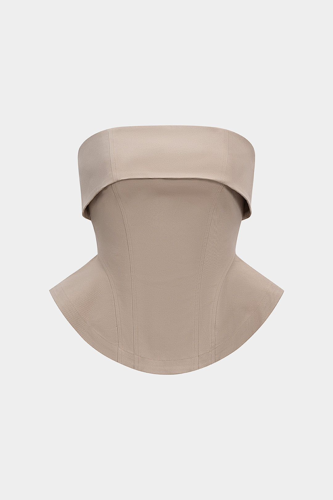 Zipper Waist-Cinching Strapless Tube Top