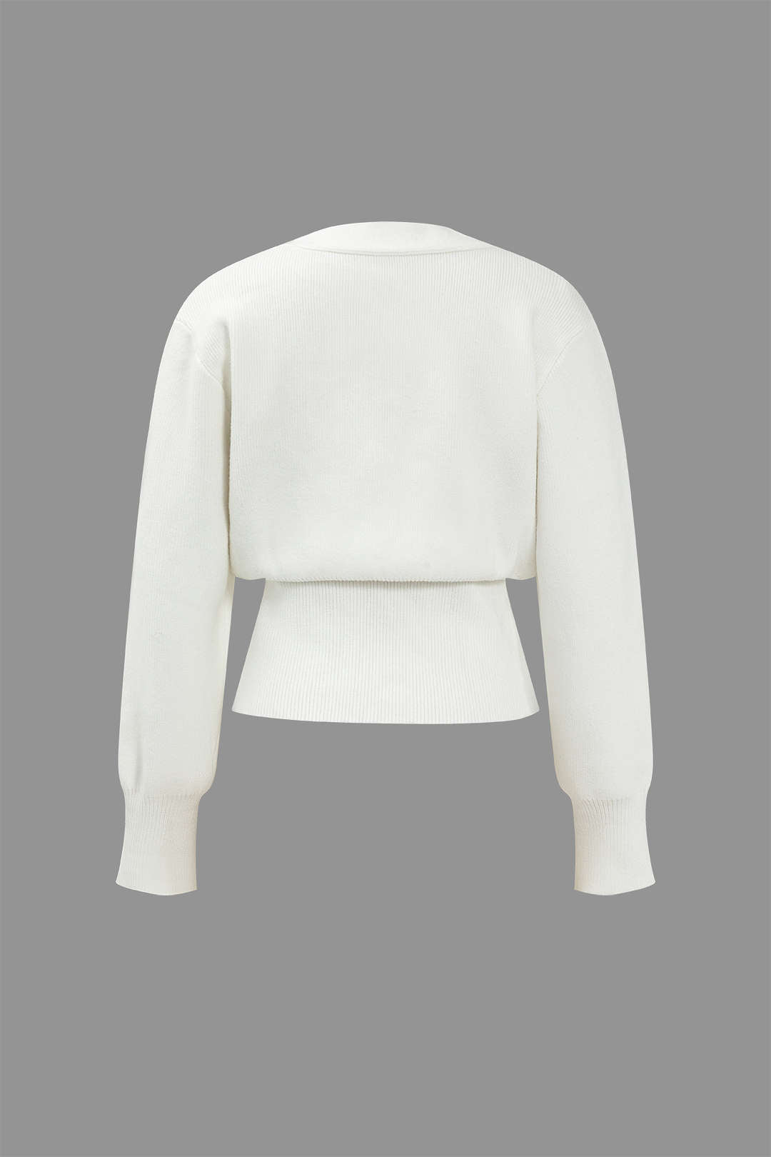 V-Neck Sweater Cardigan