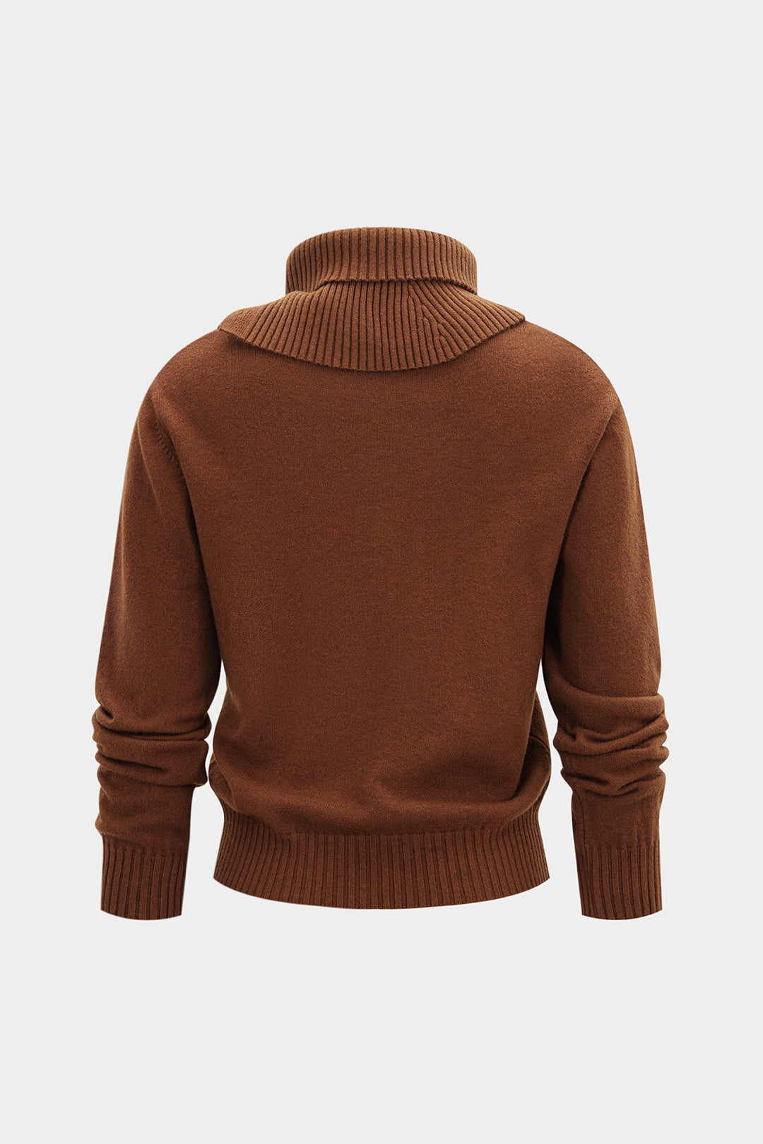 Knit Turtleneck Long-Sleeve Top