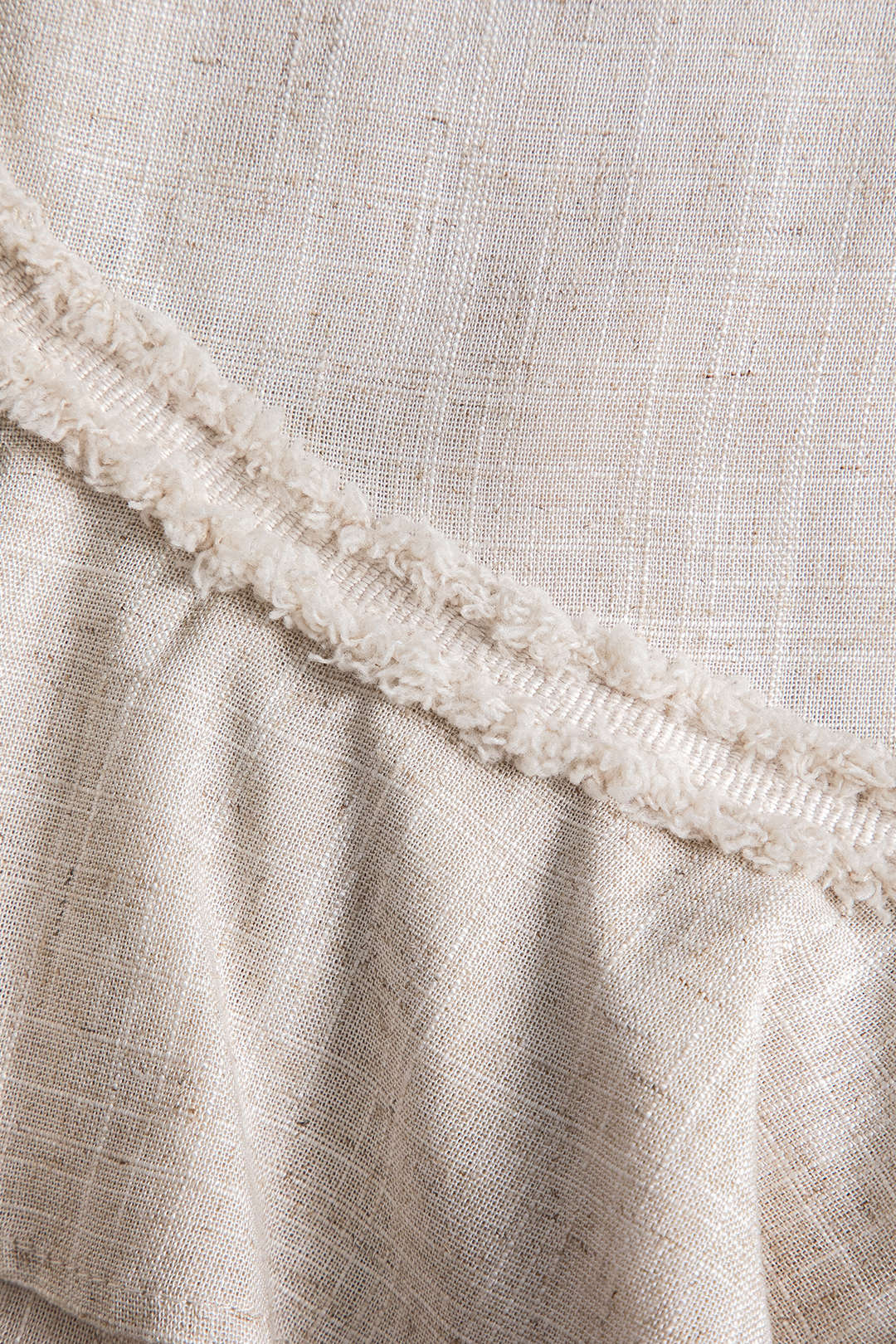 Linen Ruffle Skirt