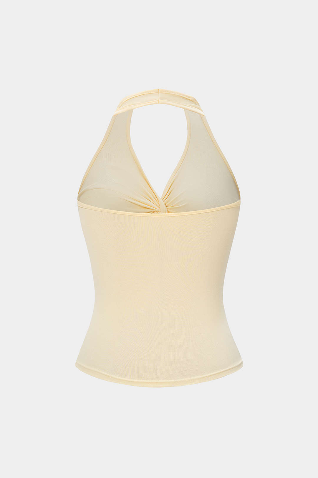 Neckholder-Oberteil mit Twist-Knoten