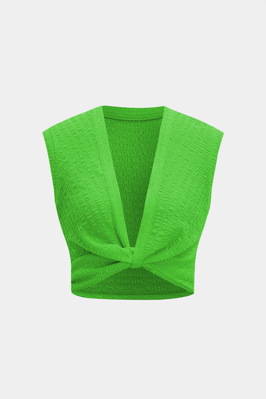 Twist Knot V-Neck Tank Top