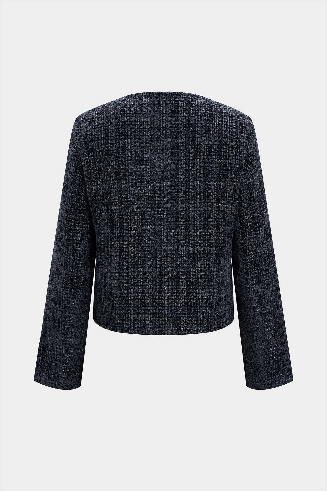 Metallic Button Shoulder Pads Jacket