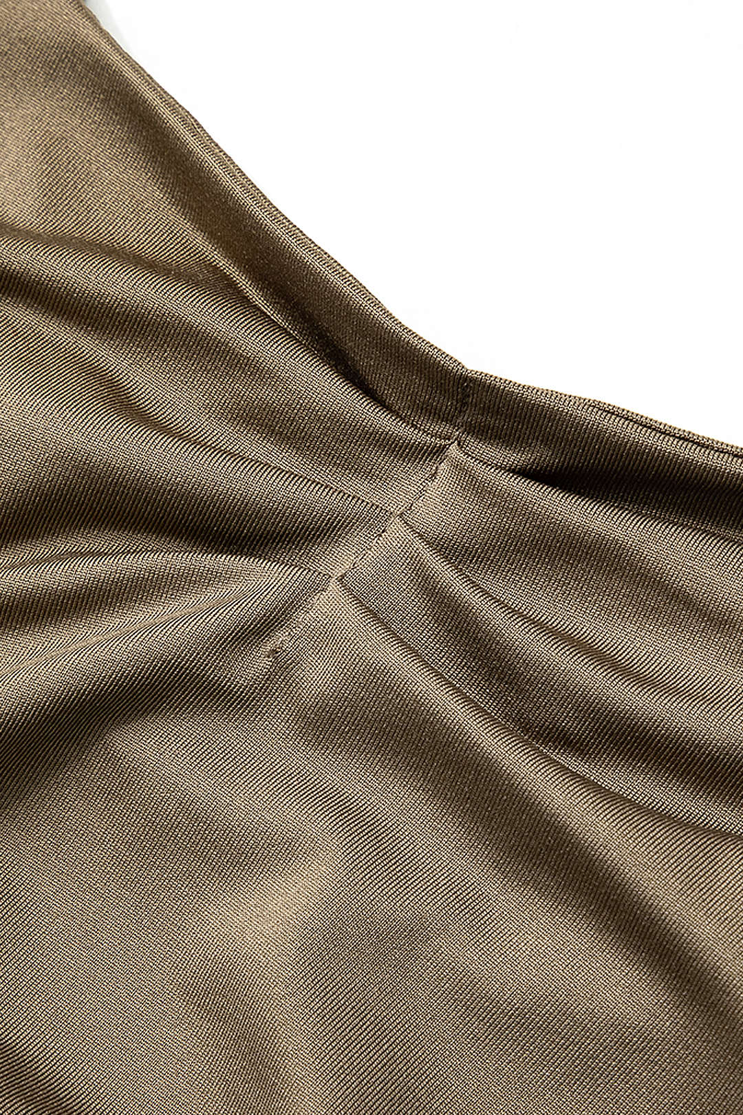 Solid Ruched Backless Tank Top