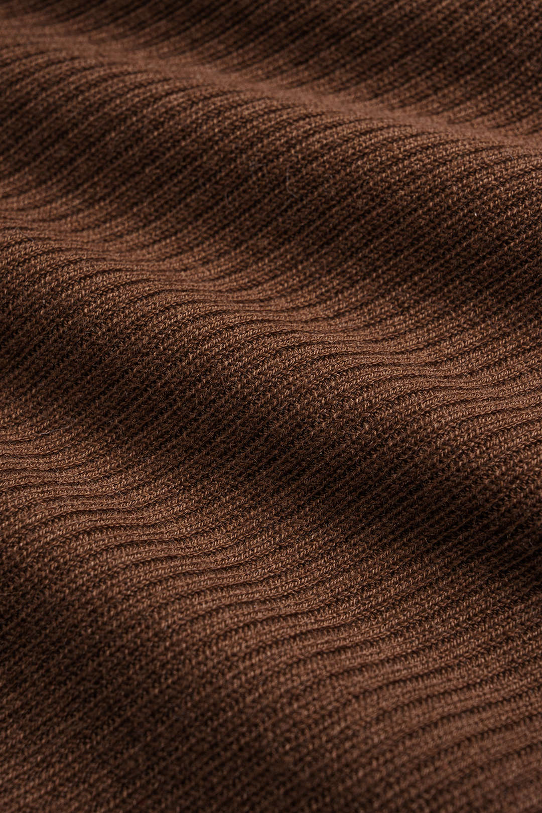 Knit V-Neck Contrast Button Long-Sleeve Top