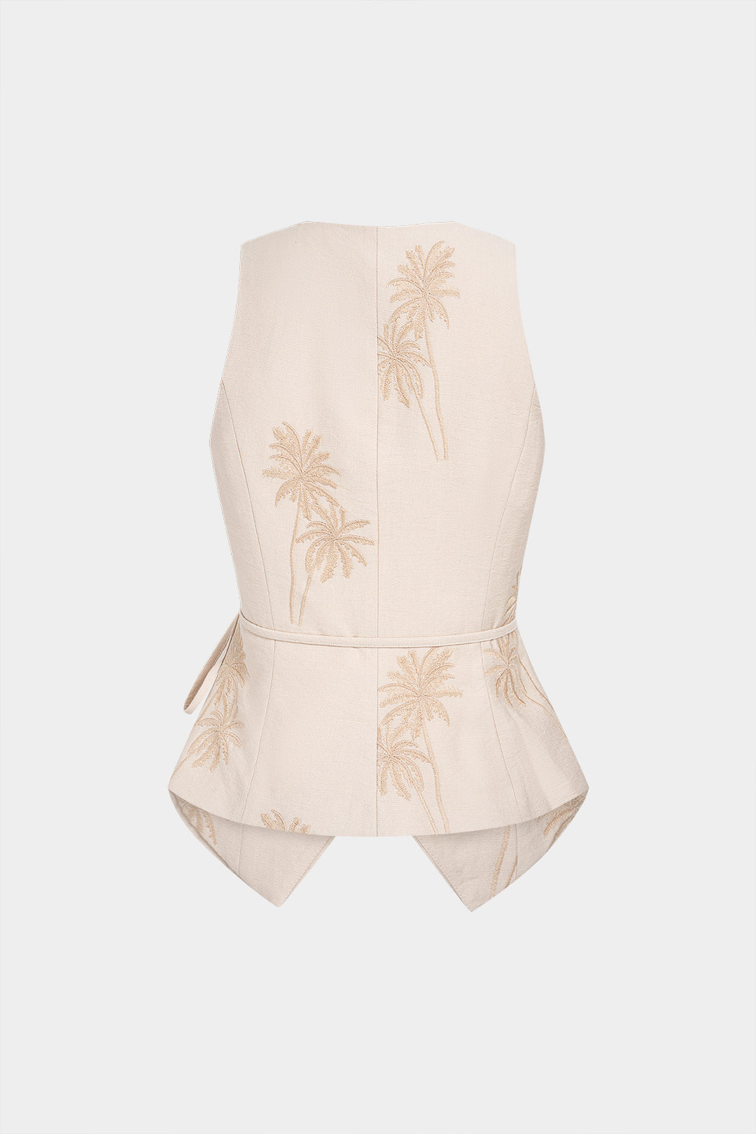 Besticktes Tanktop mit Schleifendetail vorne