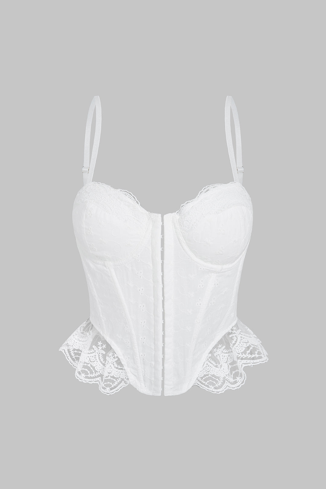Lace Patchwork Tie Back Cami Top