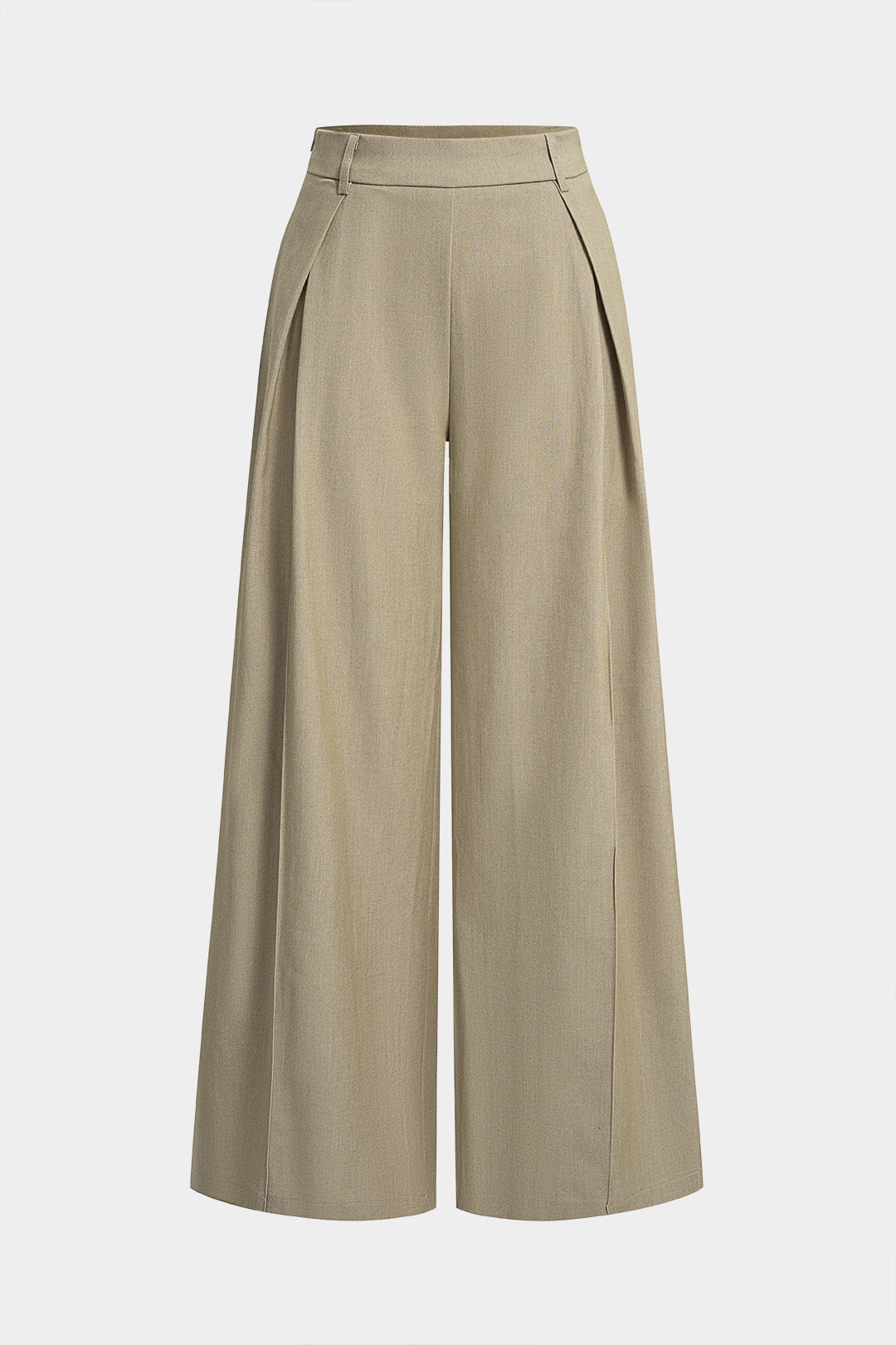 Solid Wide Leg Pants