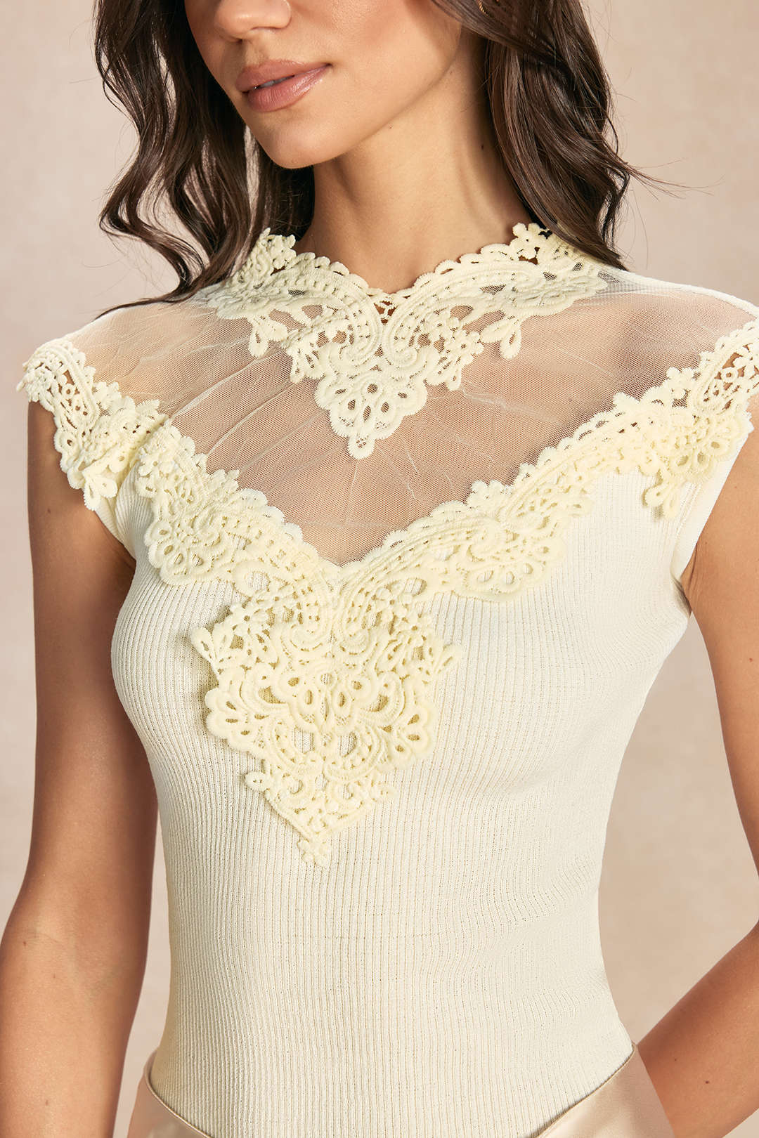 Patchwork Lace Tank Top