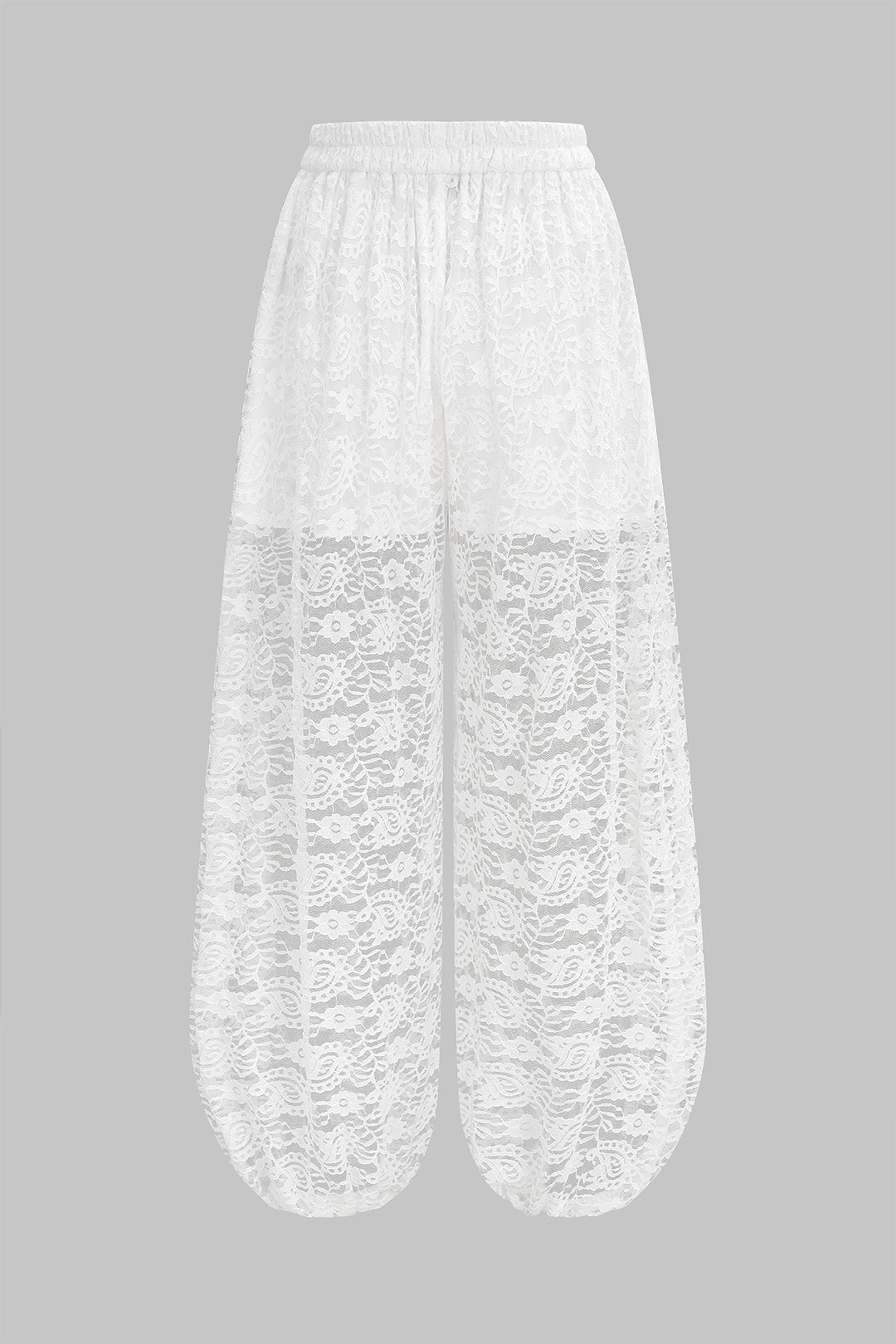 Lace Hollow Out Balloon Pants