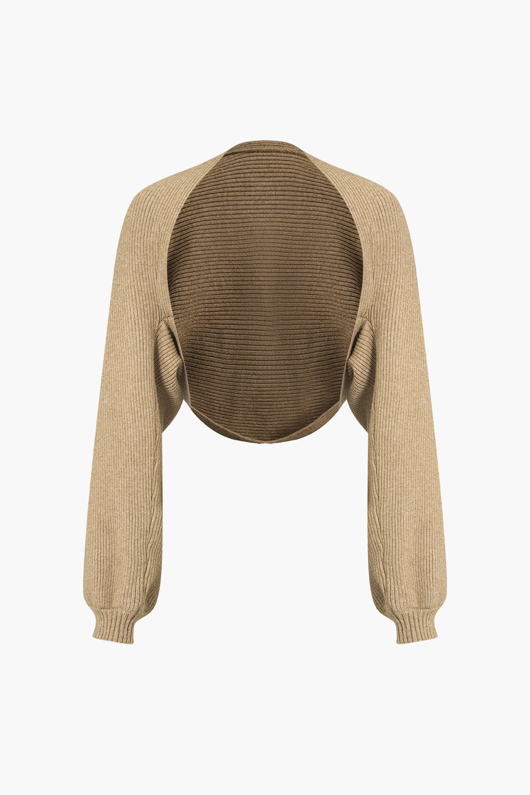 Ribbed Knit Strapless Midi Dress And Bolero Set