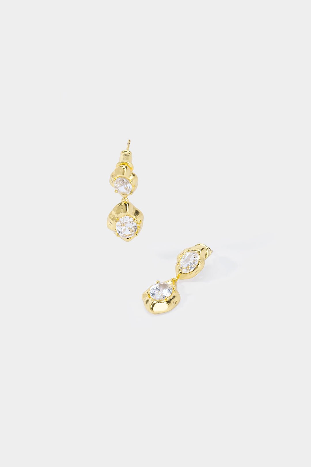Geometric Zircon Earrings