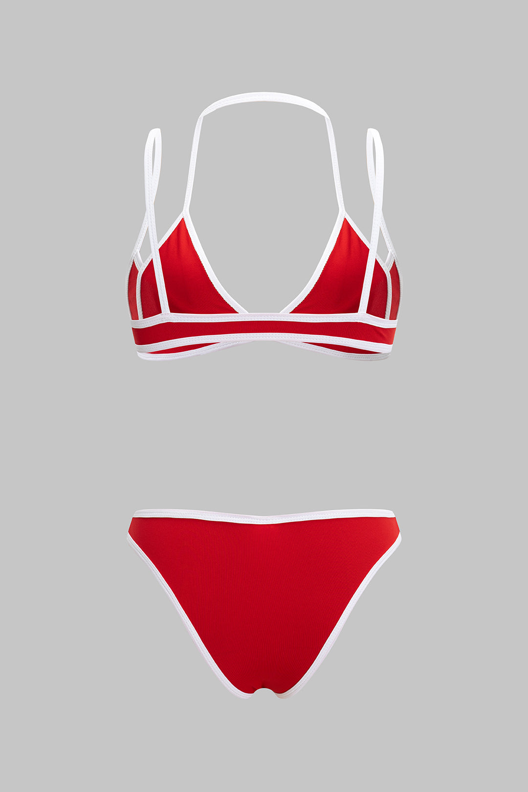Bikini-Set mit Kontrastbesatz