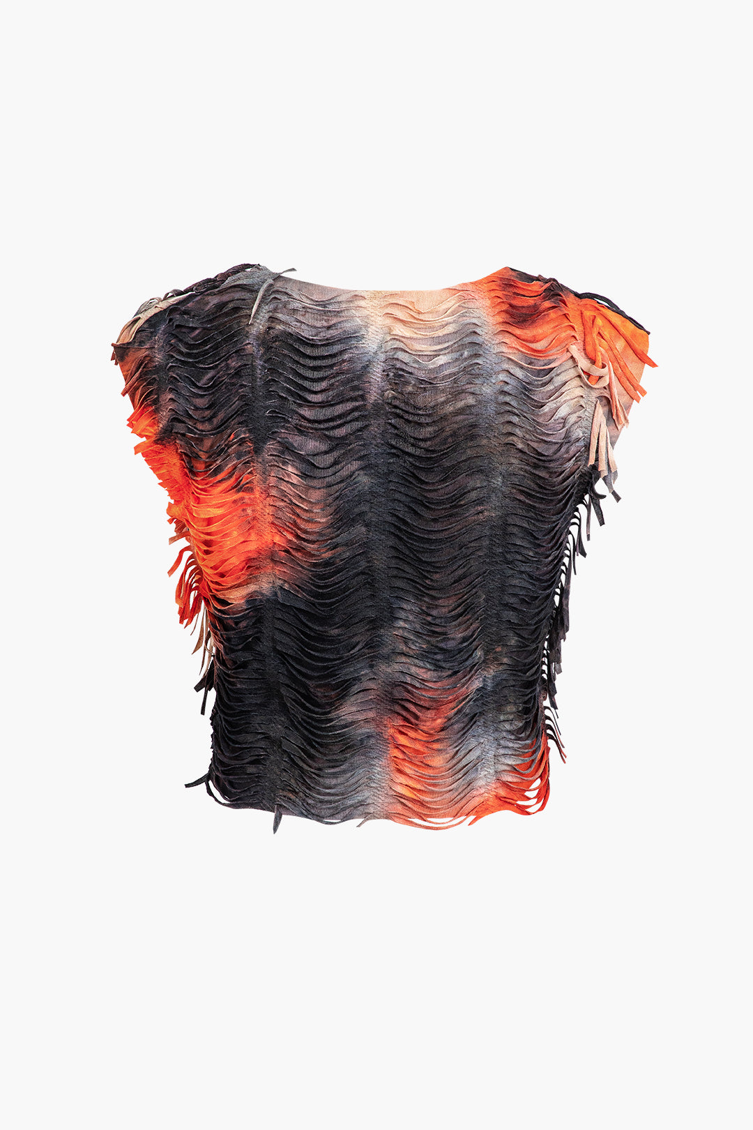 Ver distressed V-Ausschnitt Top mit kurzen Ärmeln und Maxirock mit Schlitz-Set