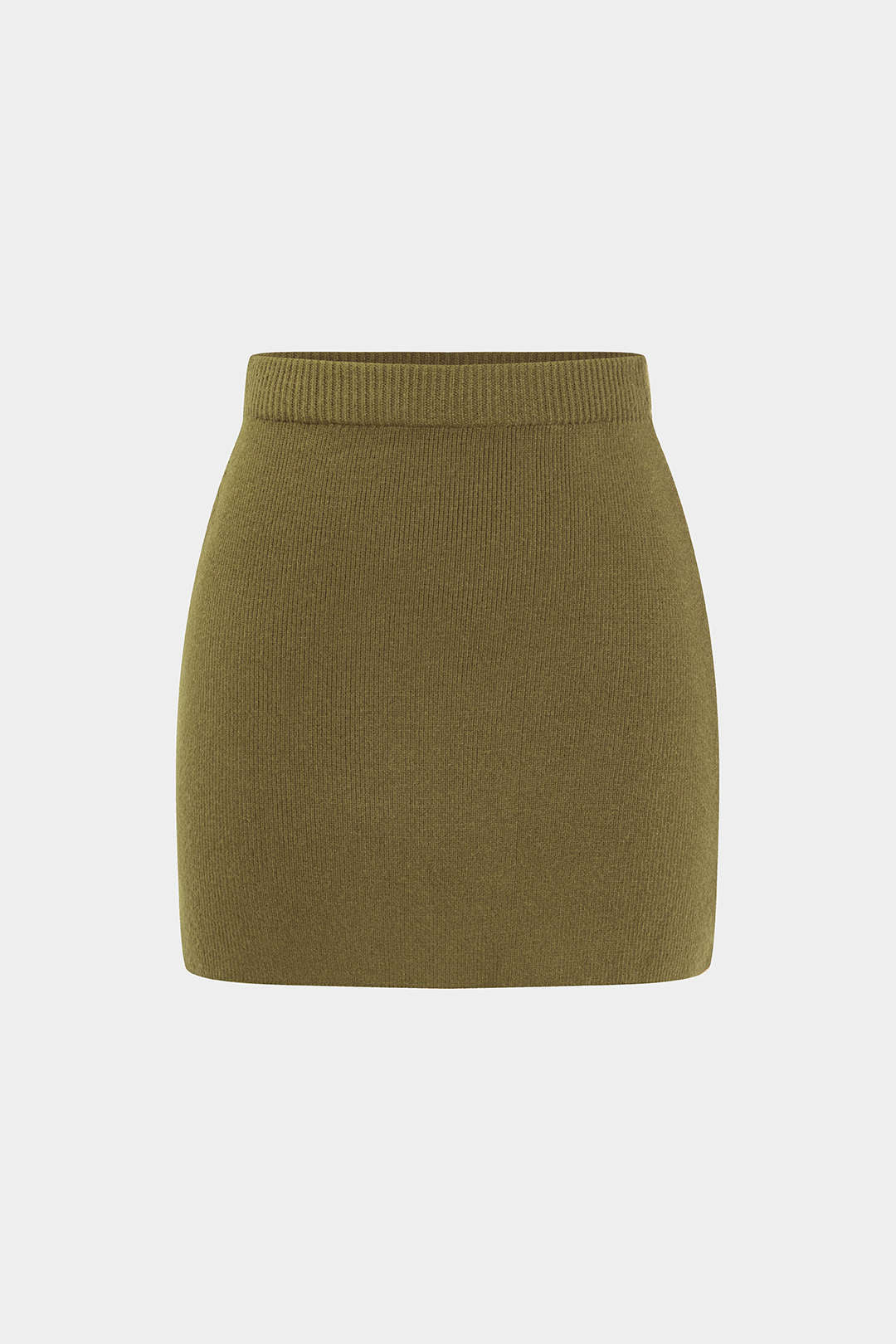 Knit Solid Mini Skirt