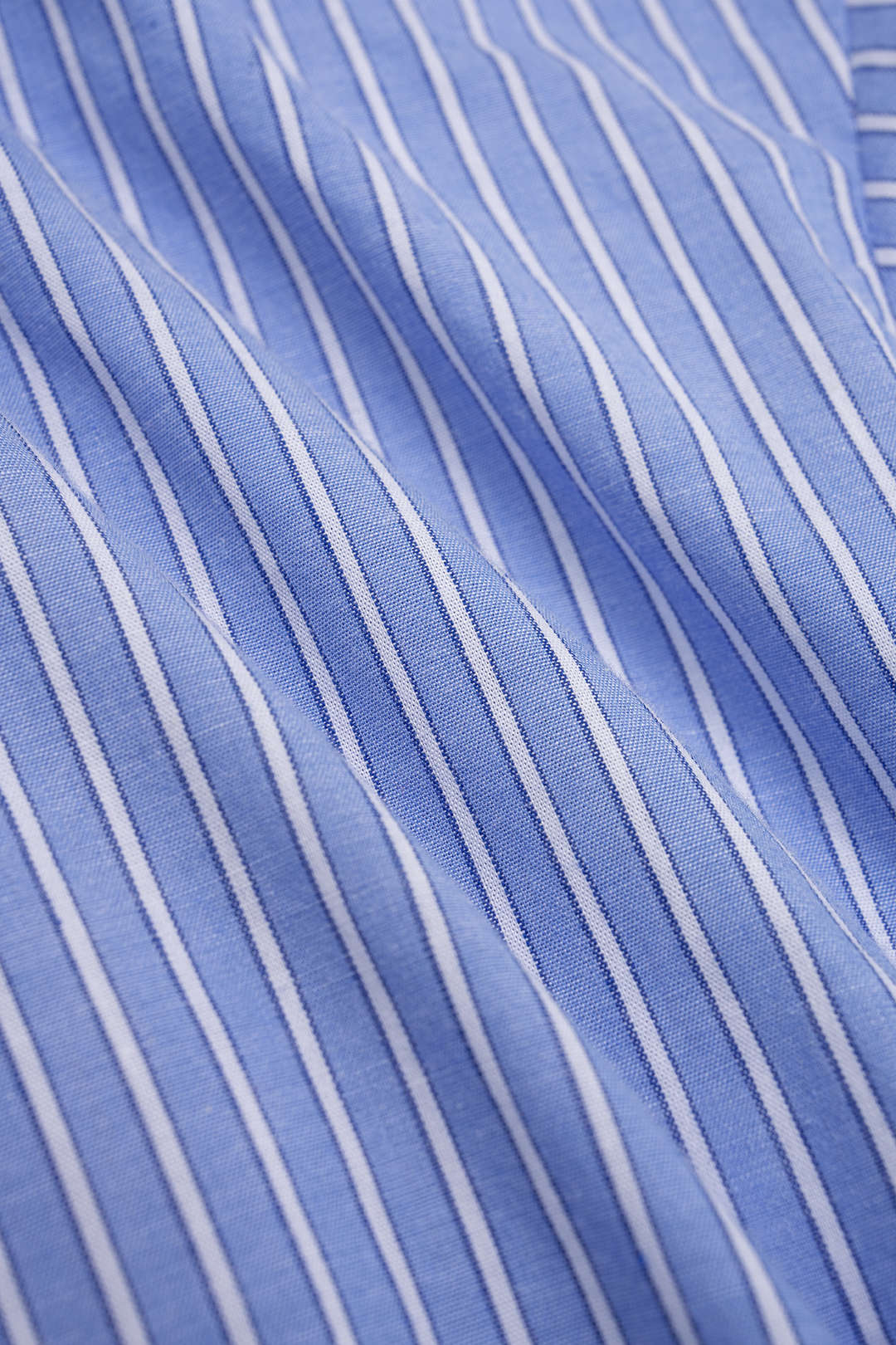 Stripes Print Tie-Back Long-Sleeve Shirt