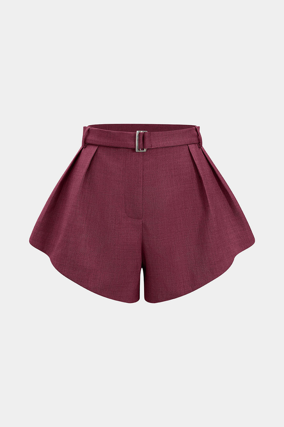 Einfarbige weite Shorts