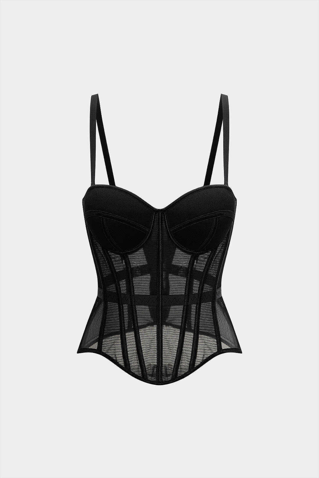 Mesh-Bustier-Korsett-Cami-Top