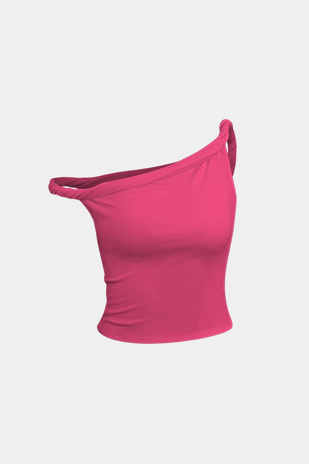 Haut sans manches asymétrique torsadé basique