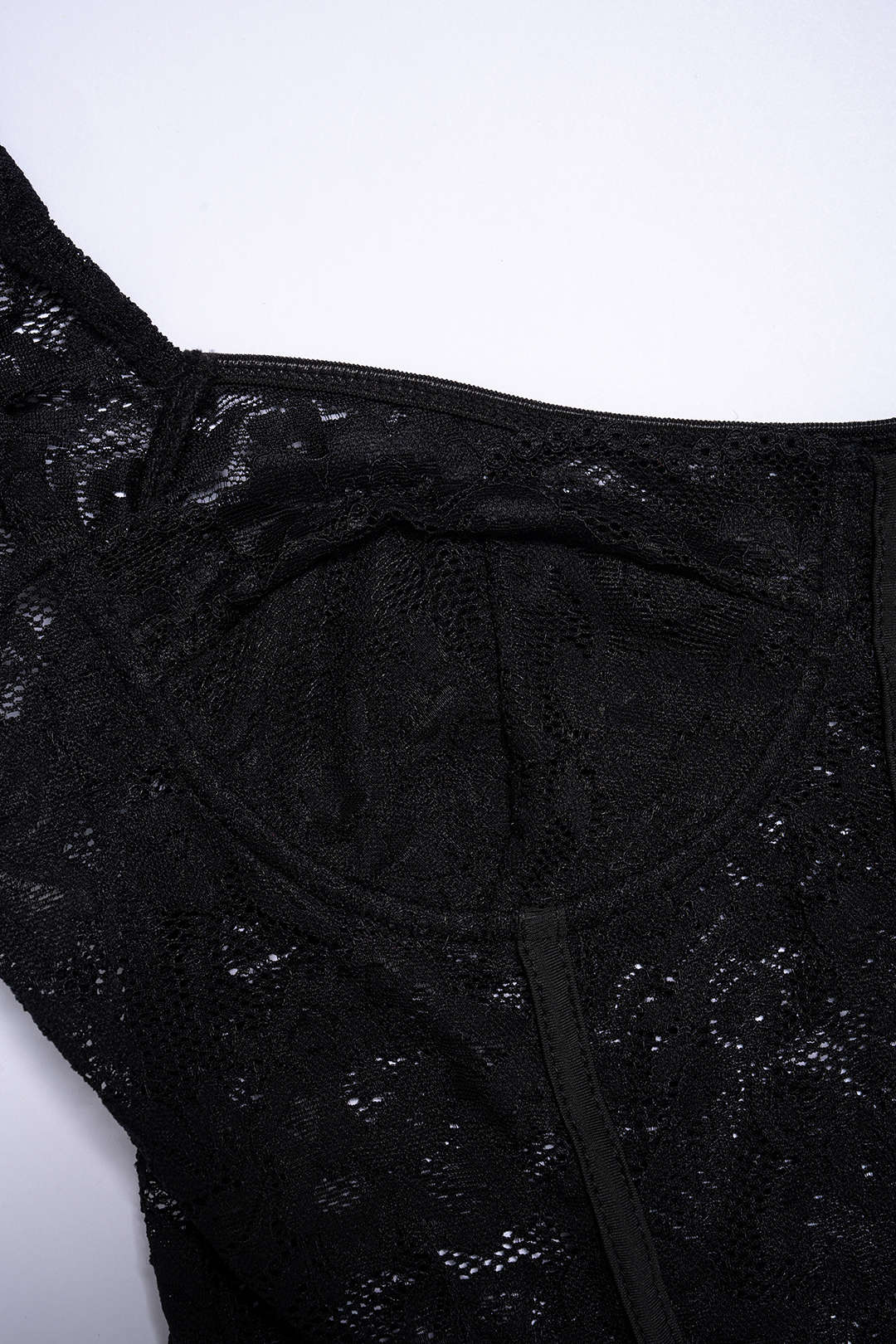 Body corset sans manches en dentelle