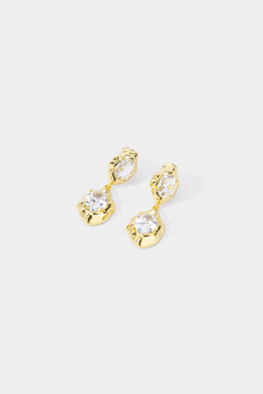 Geometric Zircon Earrings