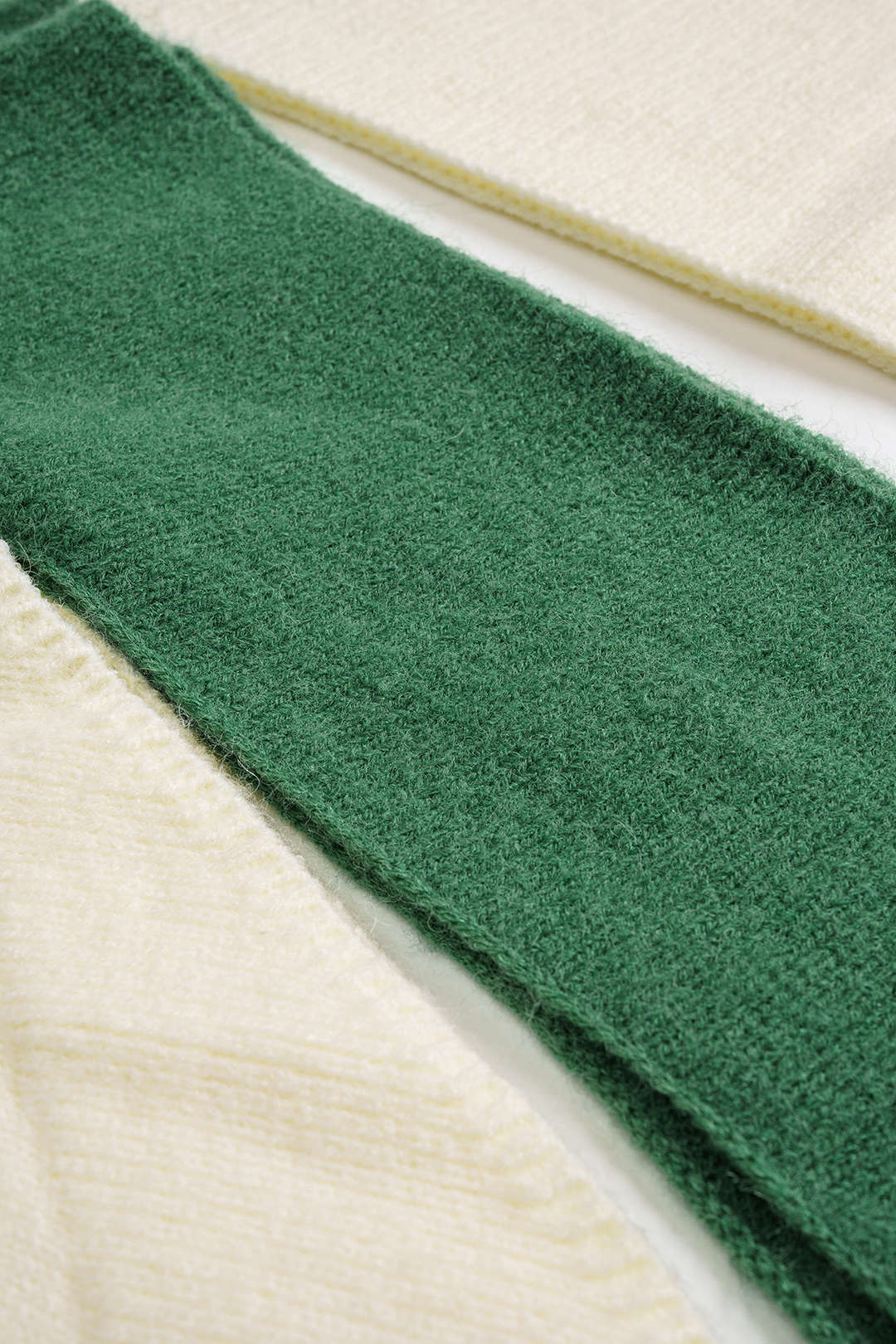 Knit Contrast Polo Collar Short Sleeve Dress