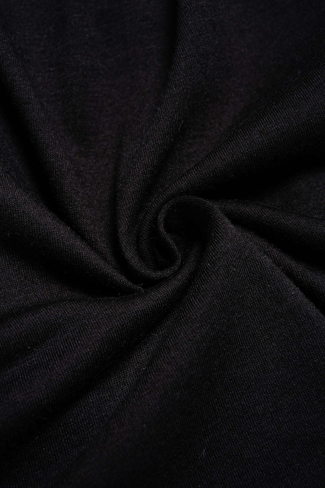 Denim Patchwork Round Neck Asymmetrical Hem Short Sleeve T-Shirt