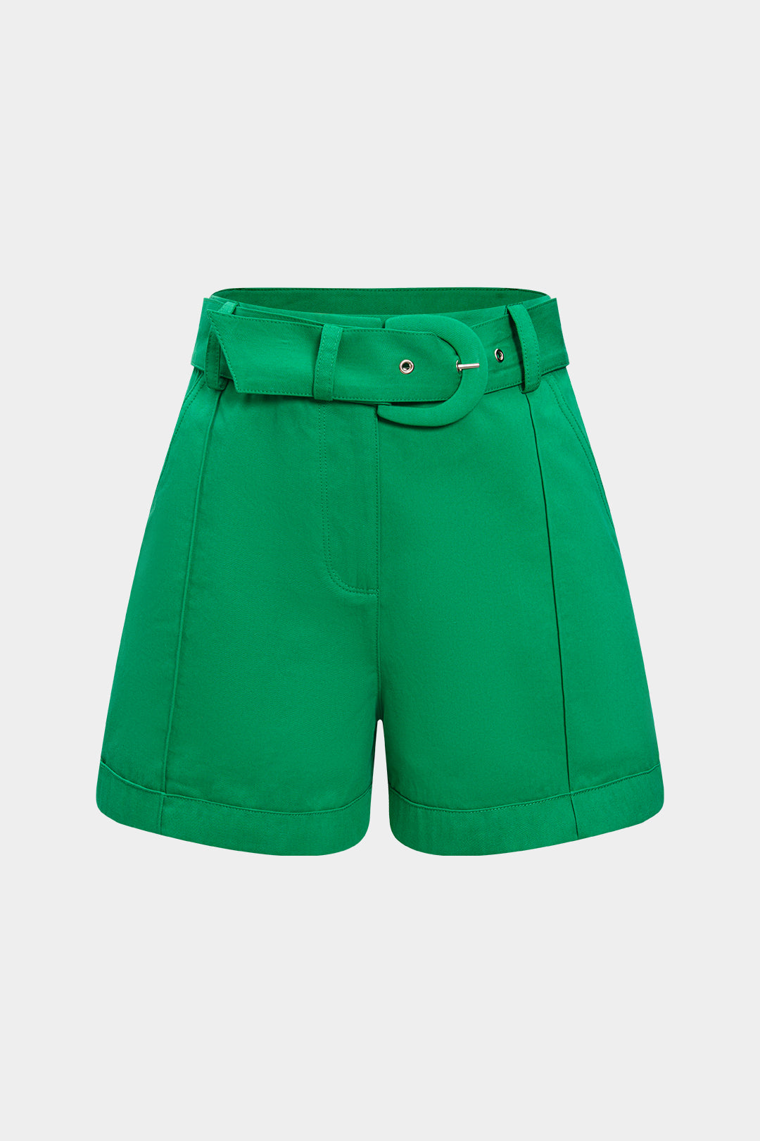 Shorts unis ceinturés