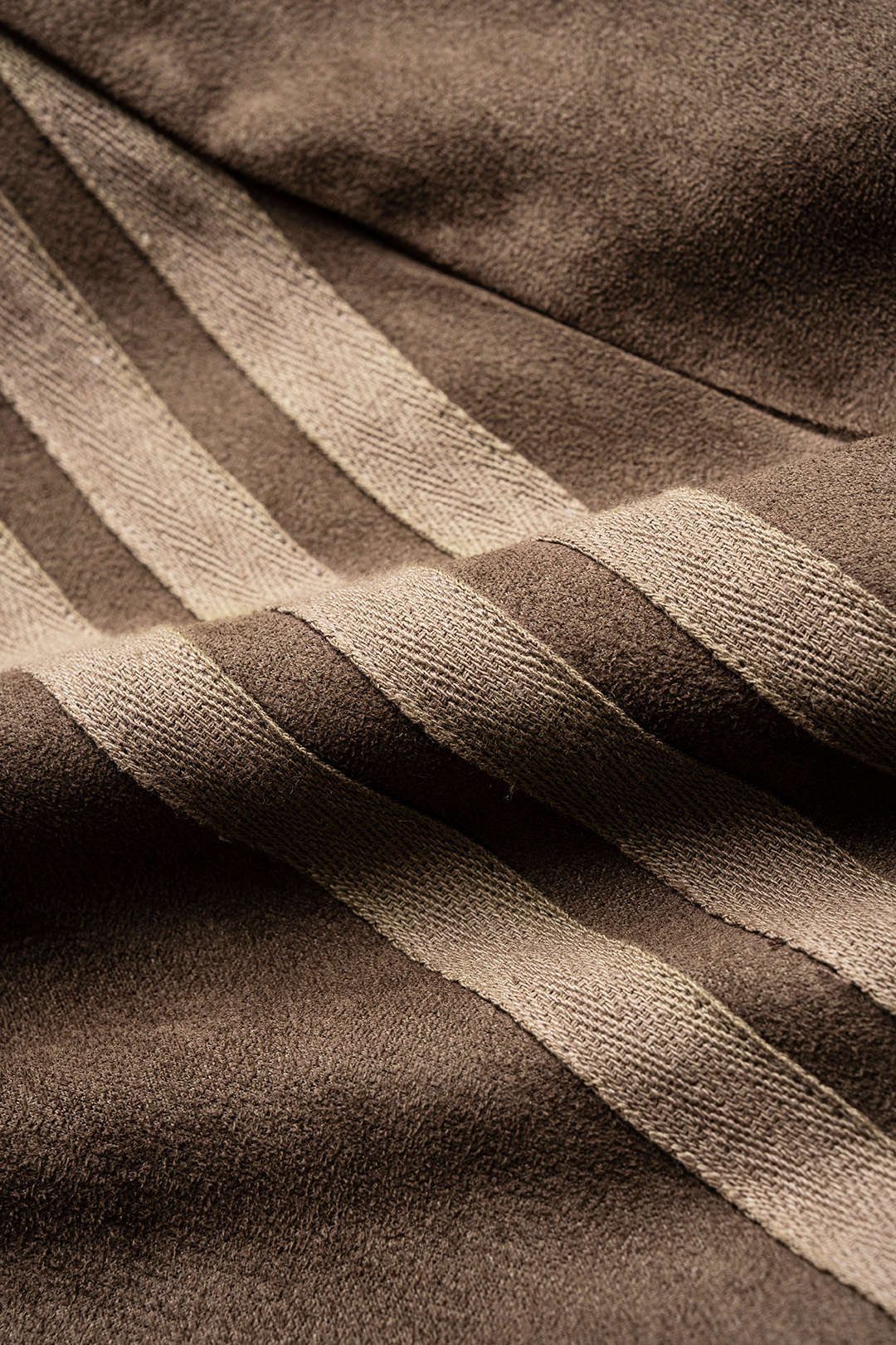 Plaid Print Suede Double Waistband Patchwork Drawstring Pants