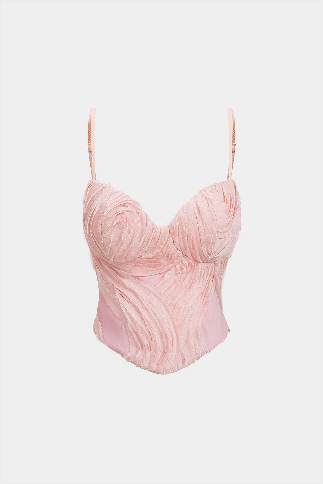 Asymmetrisches gerafftes Cami-Top