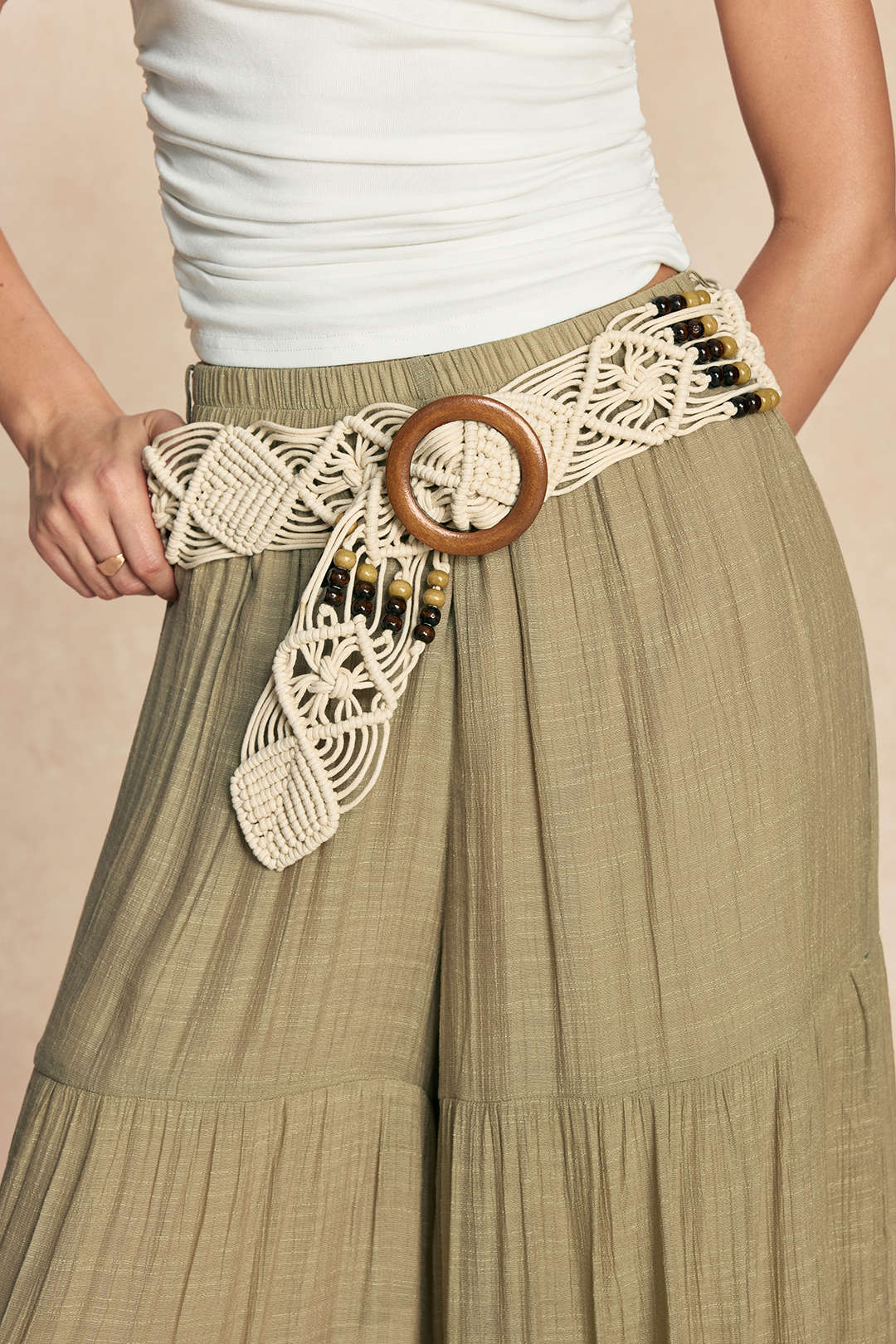 Woven Beaded Belt