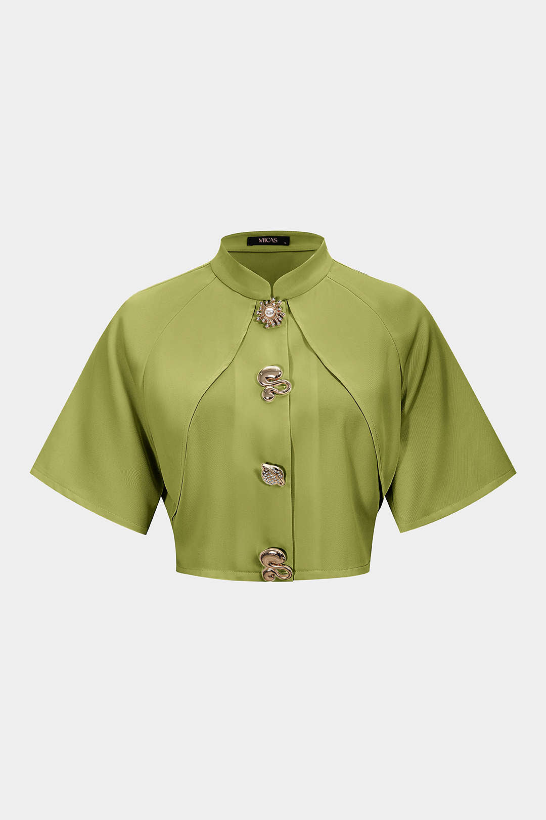 Metallisch texturierter schmaler Blazer