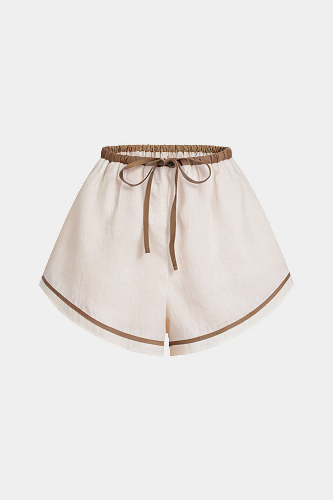 Shorts mit Kontrastbindung zum Binden