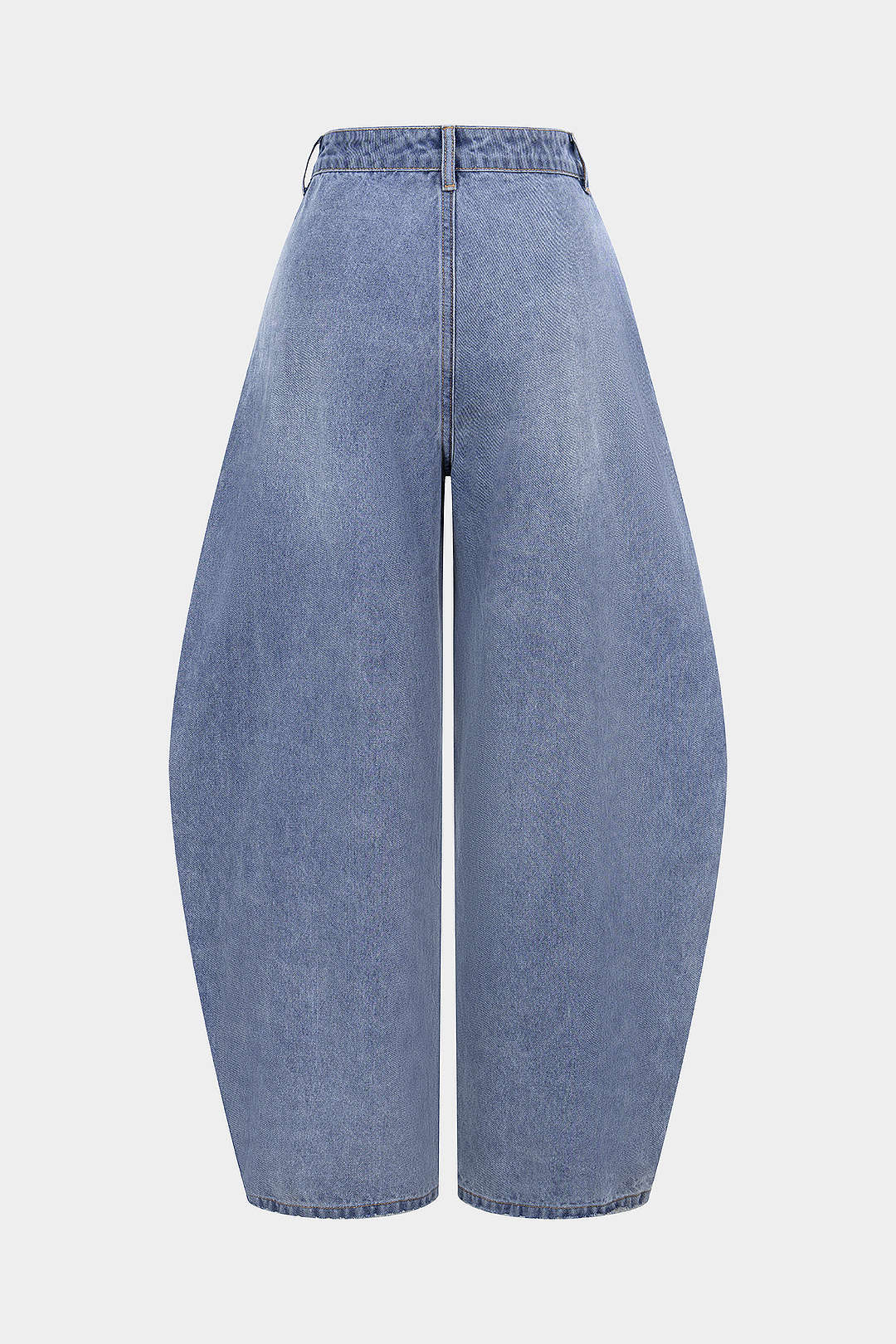 Jean baril asymétrique en denim